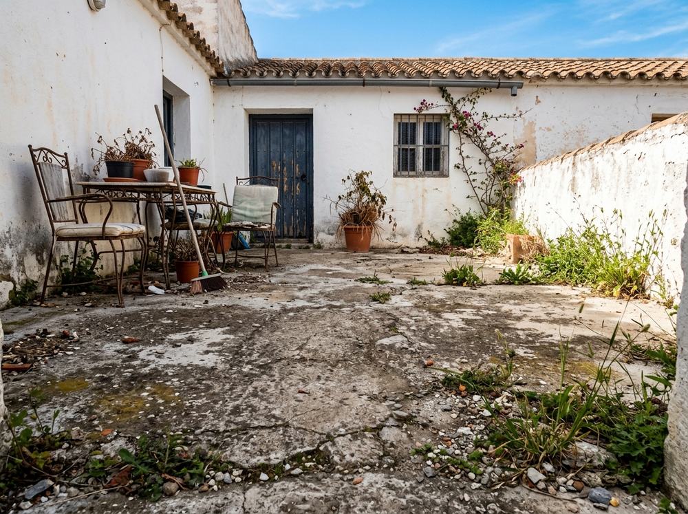 Antes: estado previo de la zona
